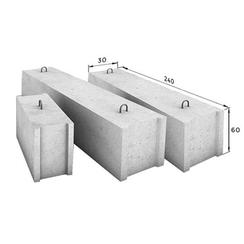 Блоки фундаментні ФБС 240*60*30 Одеса та область